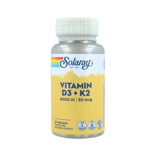 Vit D3+K2 60cap SOLARAY