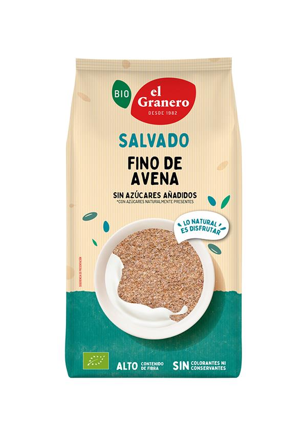 Salvado avena fino 500gr bio el granero